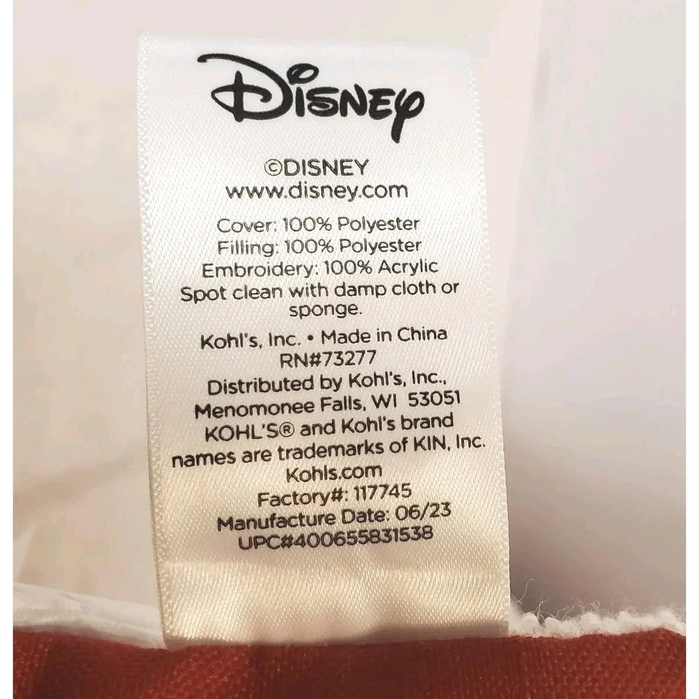 Christmas‎ Throw Pillow Mickey Mouse & Minnie Mouse Disney New with tags (2)